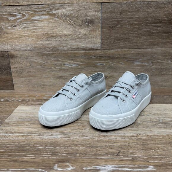 Superga Shoes - Superga Unisex 2750 COTU Gray Classic Platform Sneaker EU 37.5